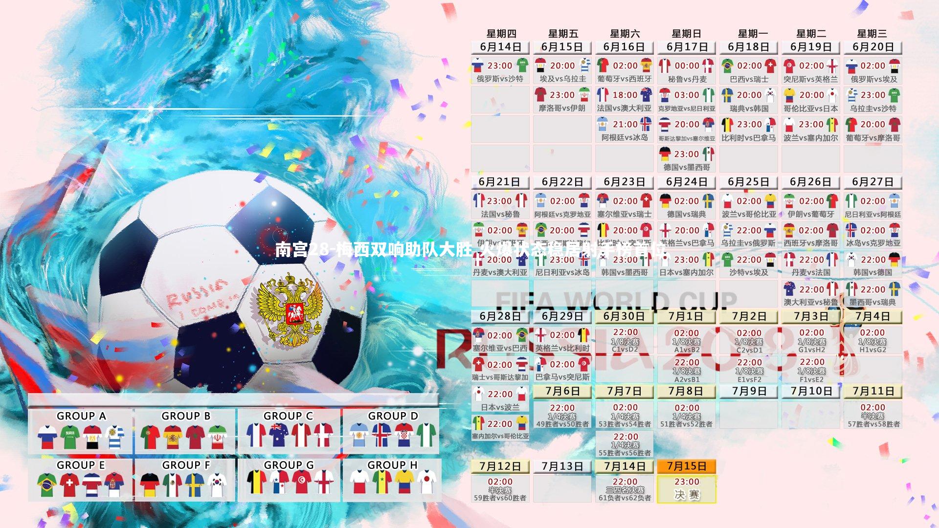 梅西双响助队大胜 火爆状态稳居射手榜首位